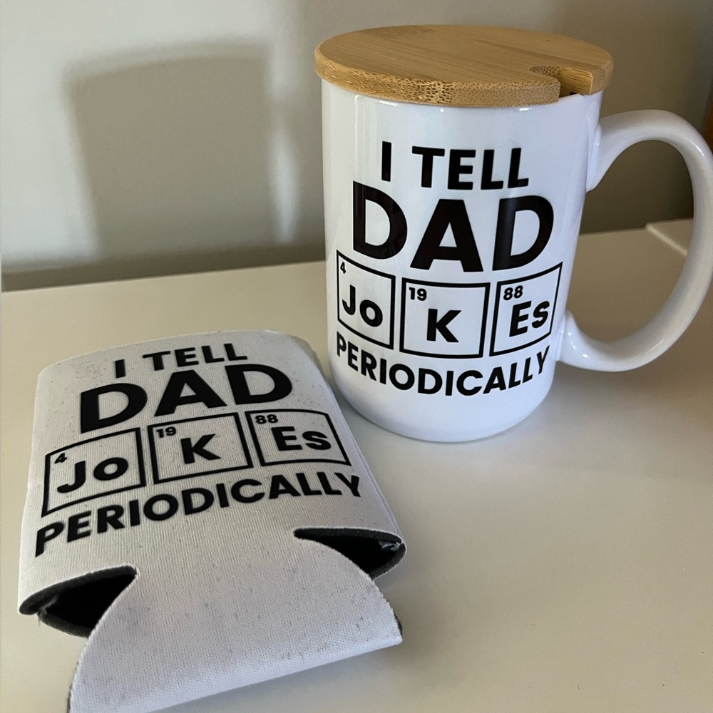 Dad Joke Novelty Mug & Koozie Set